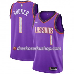 Muški NBA Dres Phoenix Suns Devin Booker 1 Nike 2018-19 City Edition Ljubičasta Swingman